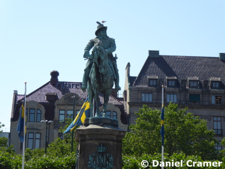 Statue für König Gustav Adolf Malmö FF vs. Helsingborgs IF 2:1 2022
