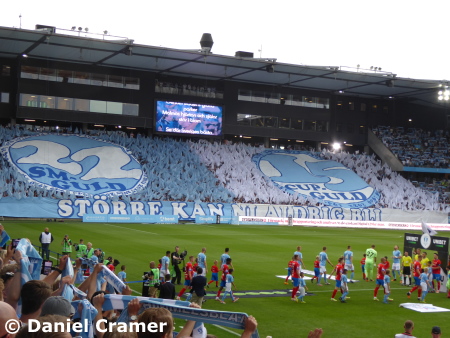 Choreo Malmö zum Einlauf Malmö FF vs. Helsingborgs IF 2:1 2022