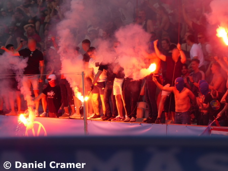 Gästefans Helsingborg Malmö FF vs. Helsingborgs IF 2:1 2022